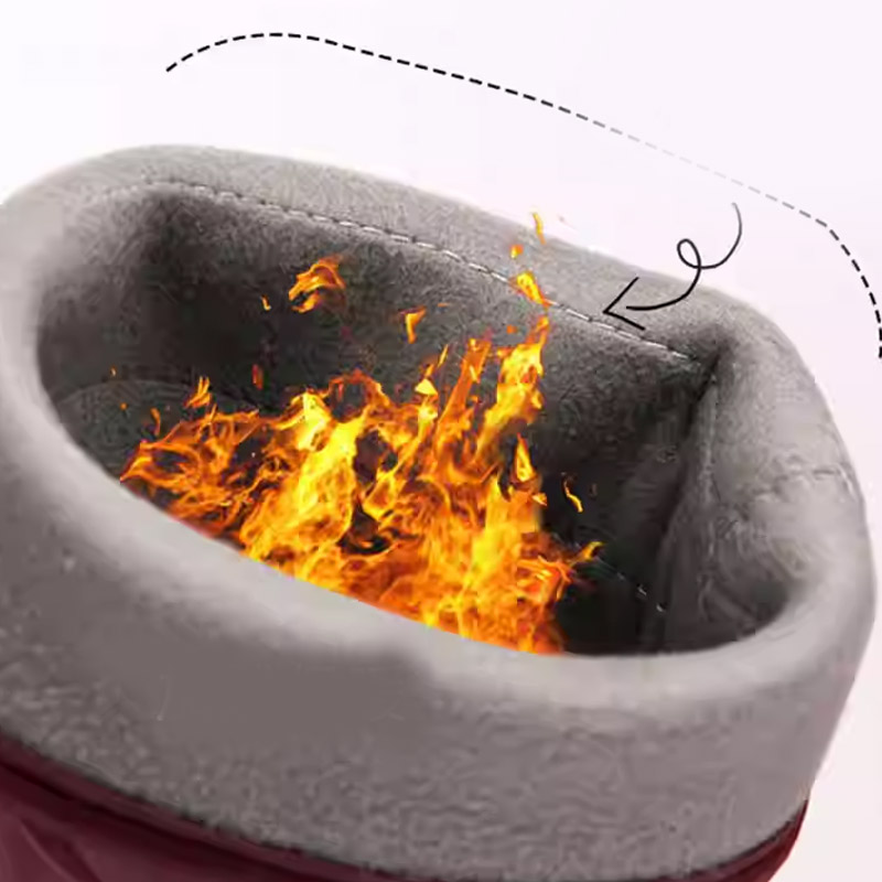 Vente en gros élégante imperméable anti-dérapage femmes fourrure bottes de neige