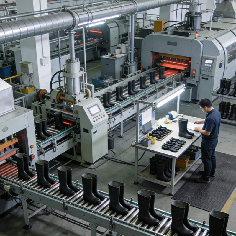 Botas de lluvia de corte bajo para mujer