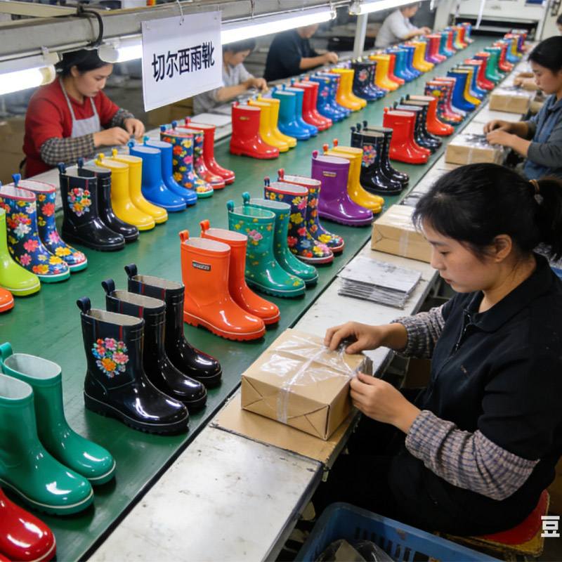 Vente en gros élégante imperméable anti-dérapage femmes fourrure bottes de neige