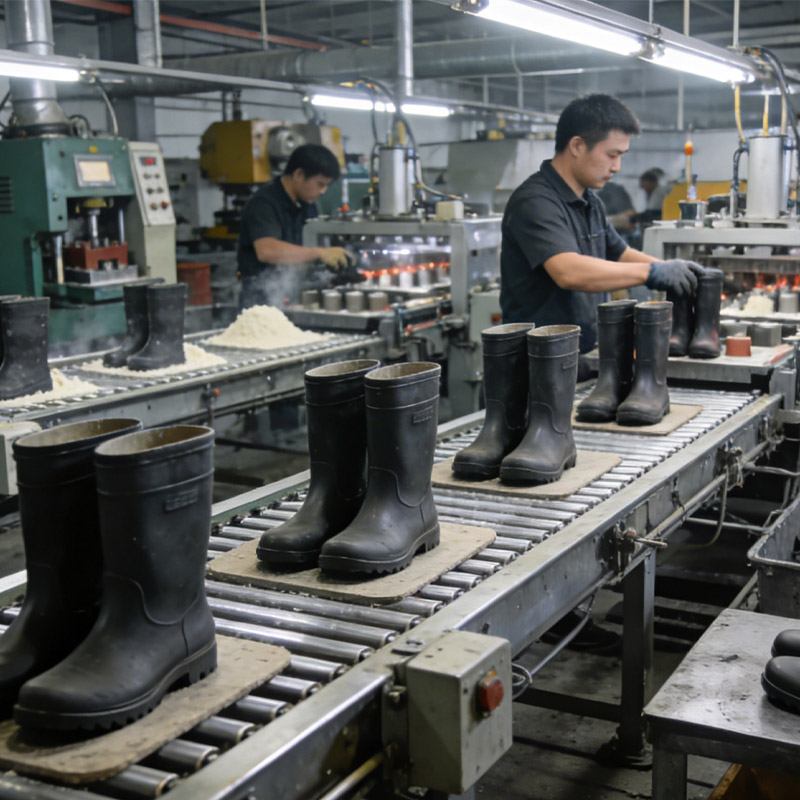 Waterproof Slip-Resistant Safety Rubber Rain Boots