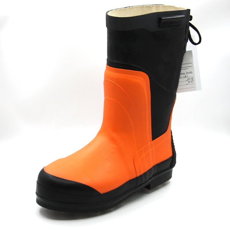 Waterproof Anti-Puncture Logging Work Boots for Forestry Workers