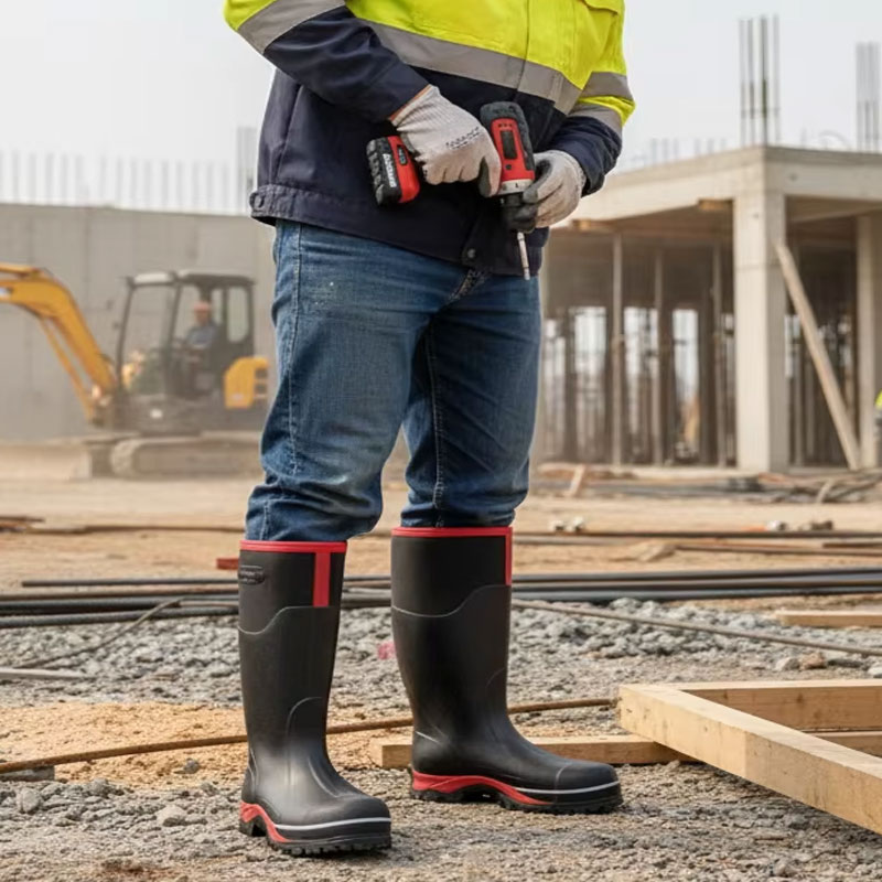 CE certificado impermeable SRC Botas de trabajo antideslizantes