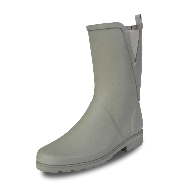 B2B 여성 솔리드 컬러 중간 송아지 고무 비 부츠