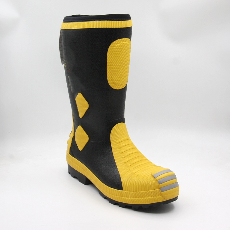 Heavy Duty Rubber Firefighter Safety Work Boots