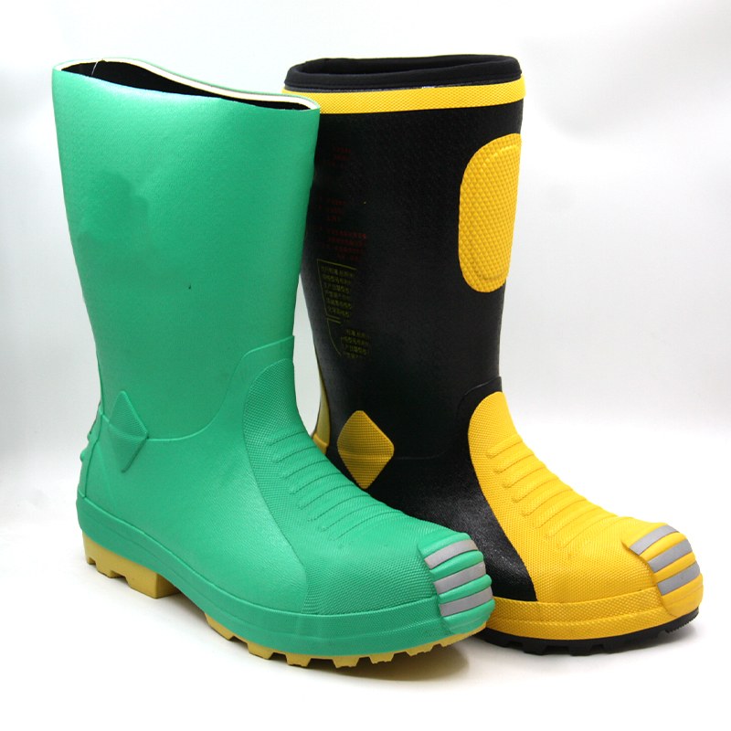 Heavy Duty Rubber Firefighter Safety Work Boots