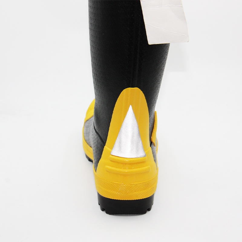 Heavy Duty Rubber Firefighter Safety Work Boots