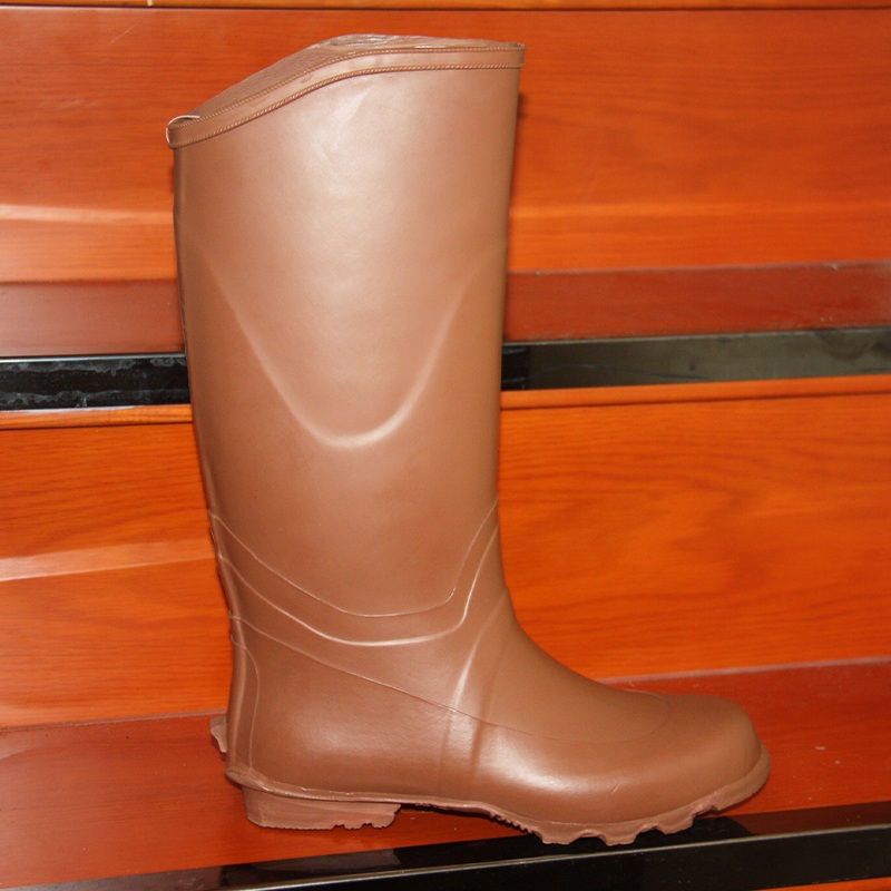 Fashionable Ladies Mid-Calf Heel Rubber Boots