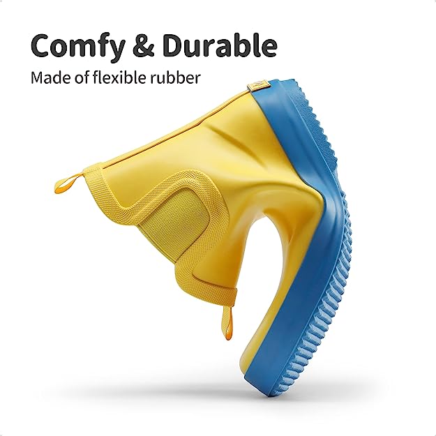 Niños impermeable resistente al desgaste algodón forro Chelsea goma botas de lluvia