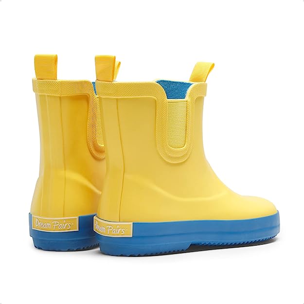 Niños impermeable resistente al desgaste algodón forro Chelsea goma botas de lluvia