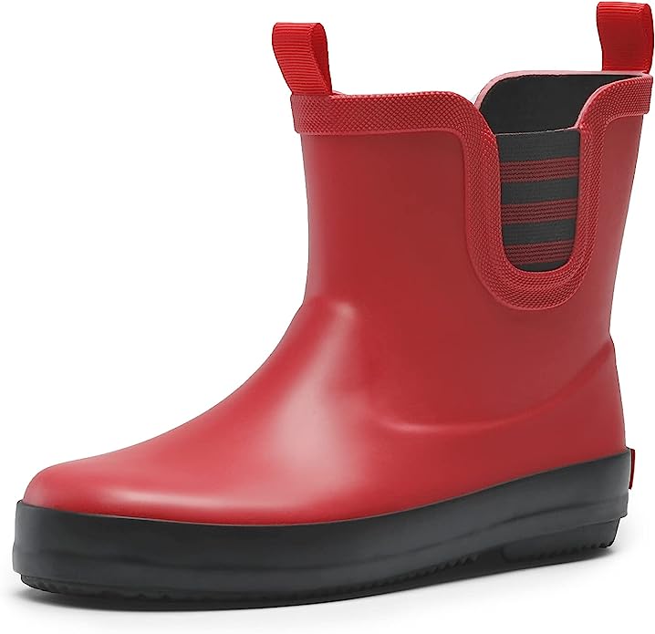 Niños impermeable resistente al desgaste algodón forro Chelsea goma botas de lluvia