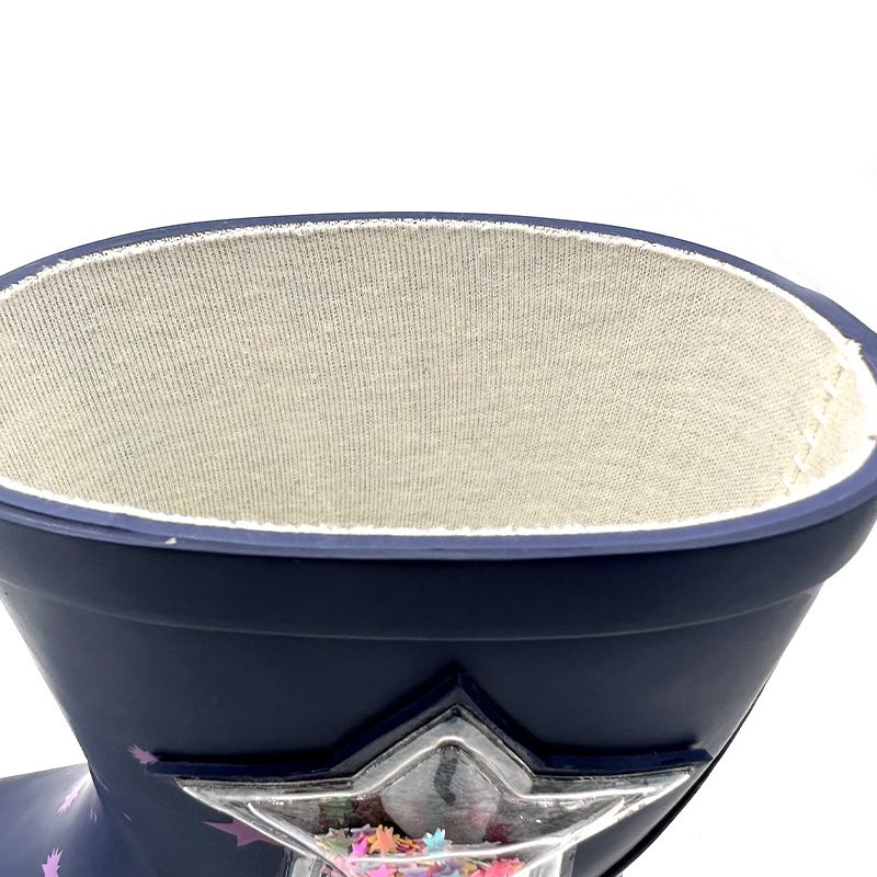 Botas de lluvia de goma linda estrella brillante de las niñas