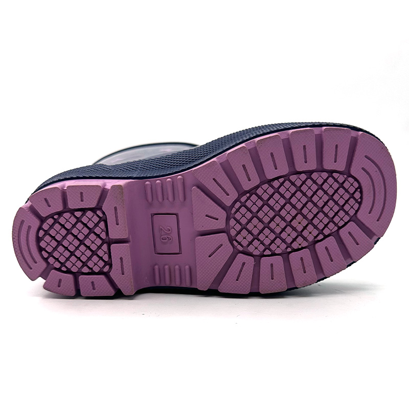 Botas de lluvia de goma linda estrella brillante de las niñas